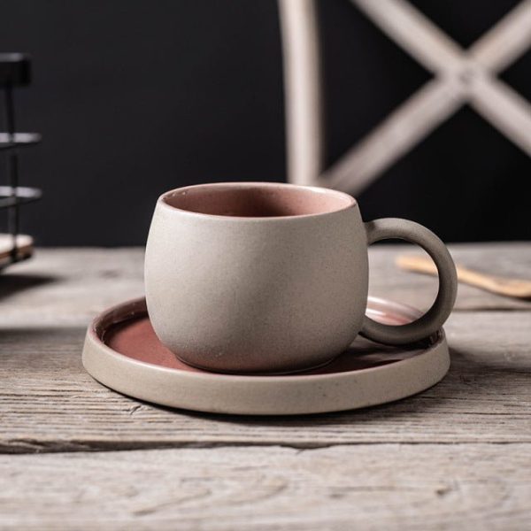 Drinksware Two-tone Mug and Saucer - Living Simply House