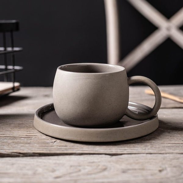 Drinksware Two-tone Mug and Saucer - Living Simply House