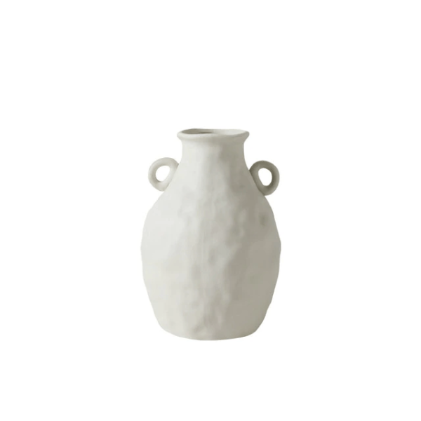 Vase White Ceramic Vase - Living Simply House