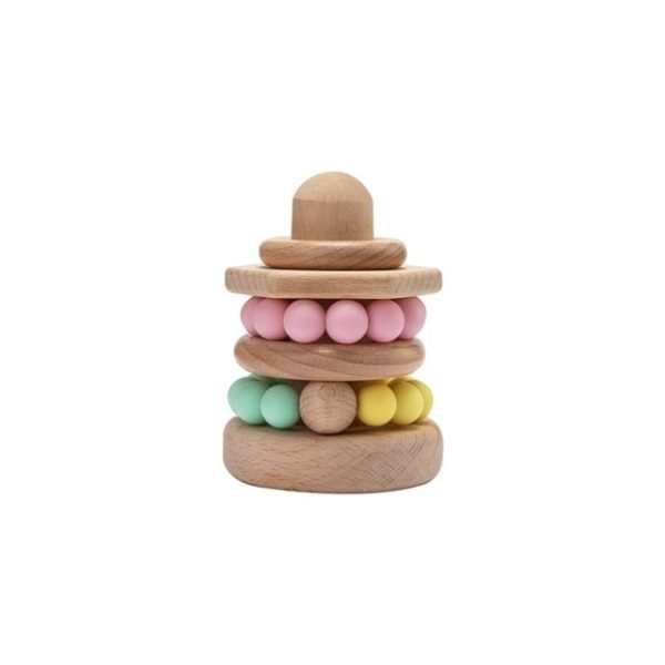 Children's Wooden Nordic Style Stacking Rings - Living Simply House